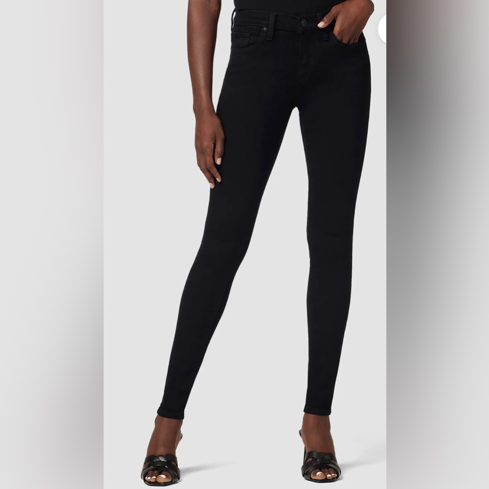 Like New Hudson Jeans Nico Midrise Super Skinny, Size 27 in Black